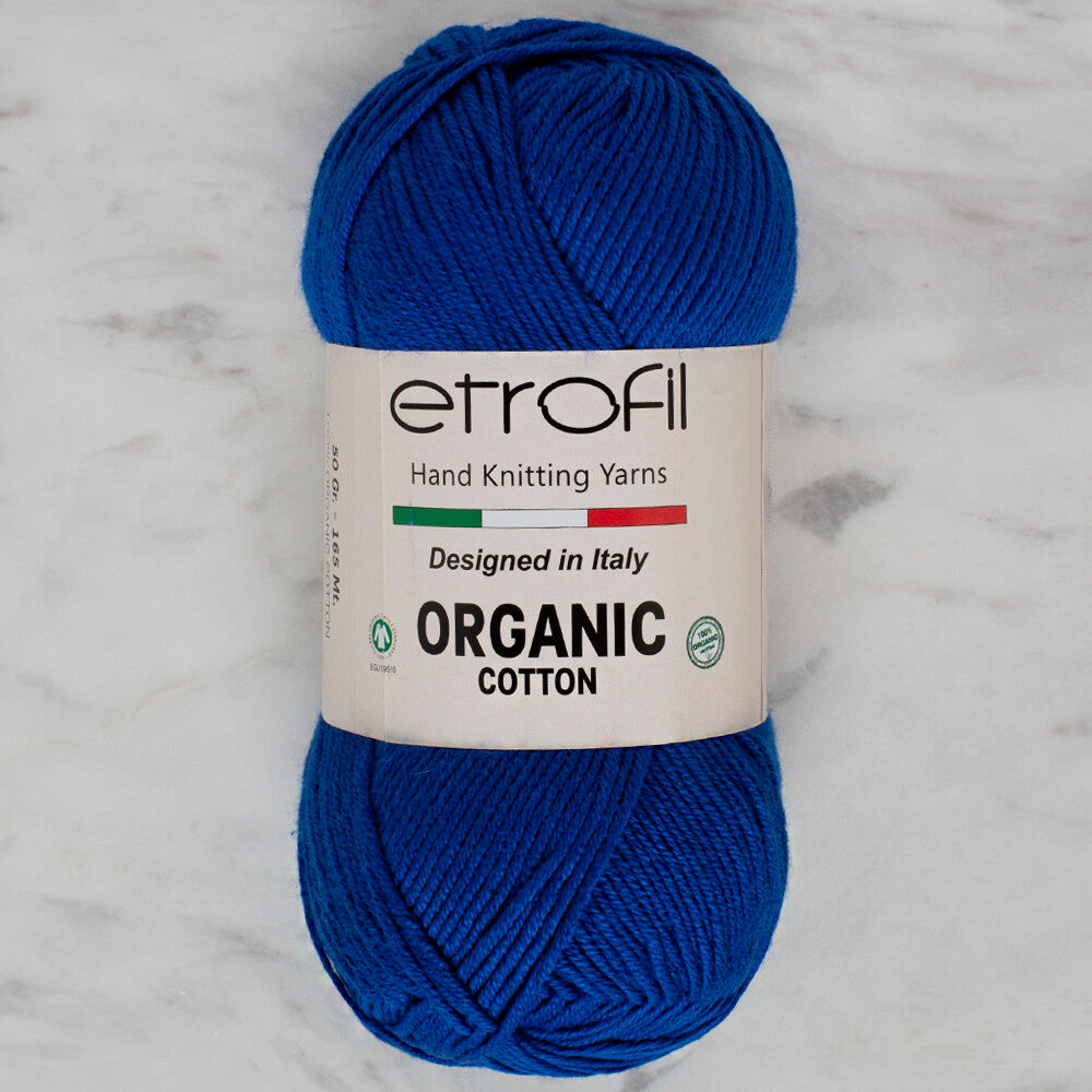 Etrofil Organic Cotton 50gr Yarn, Saxe Blue - EB038