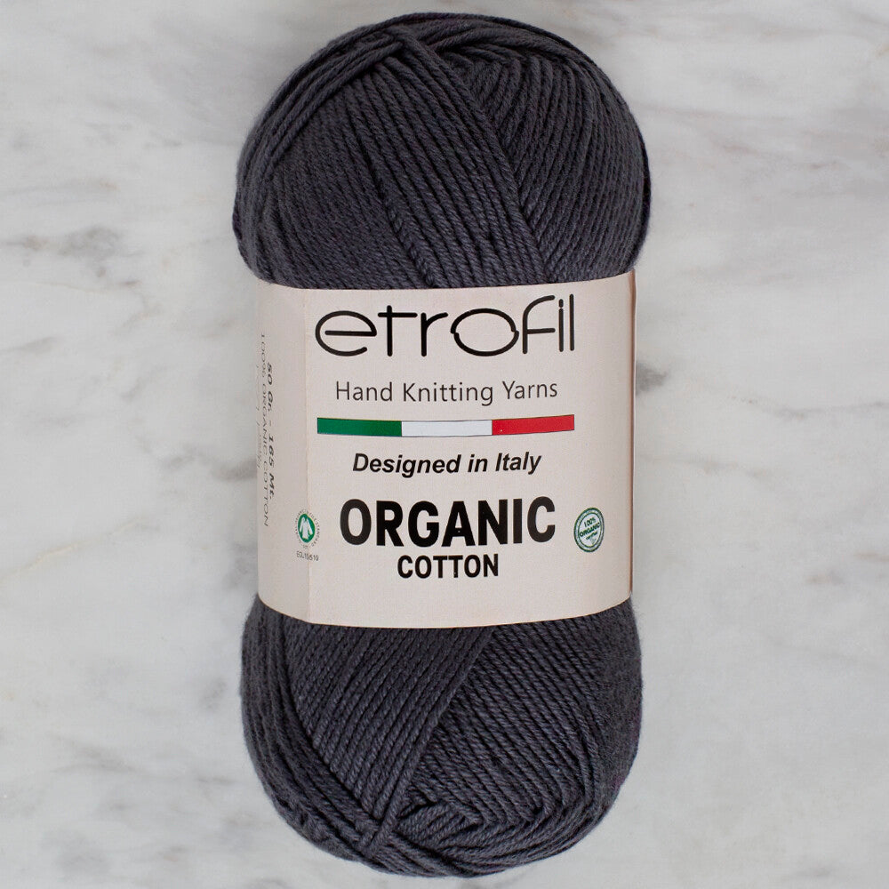 Etrofil Organic Cotton 50gr Yarn, Dark Fume - EB039