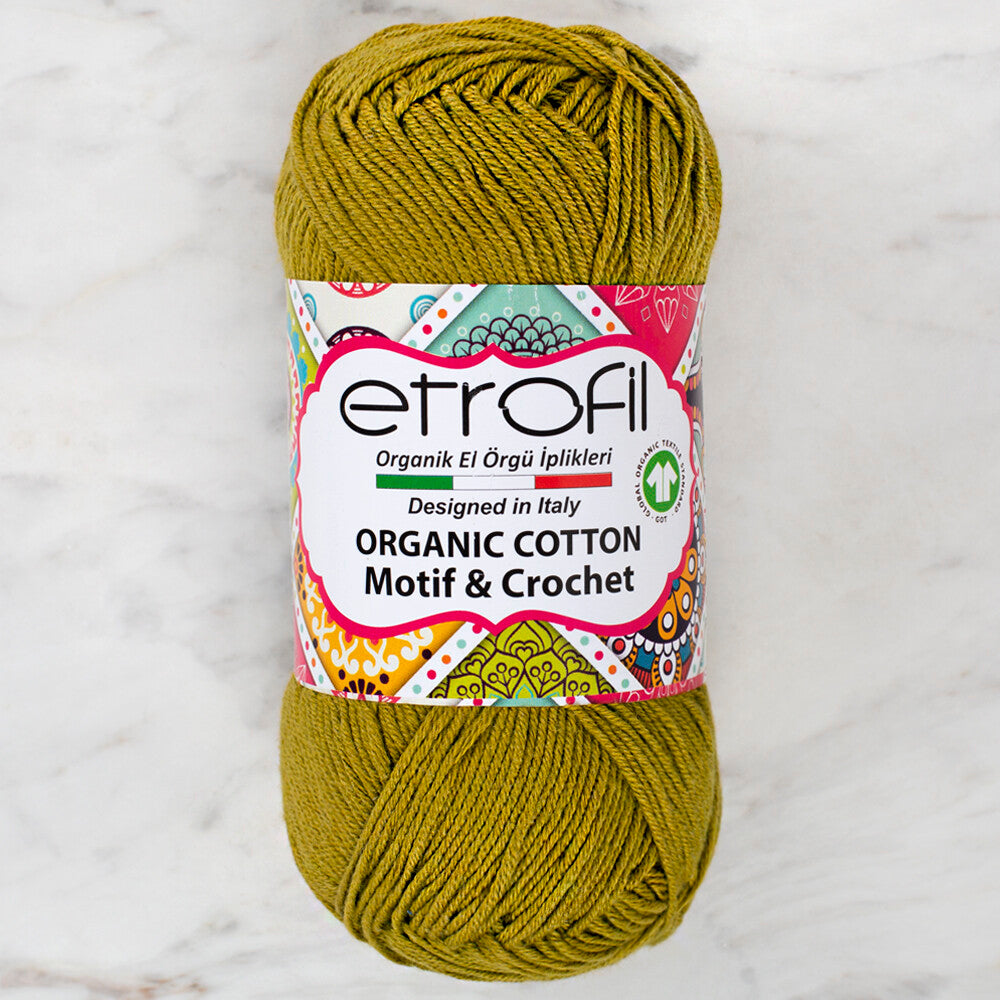 Etrofil Organic Cotton 50gr Yeşil Yarn - EB083