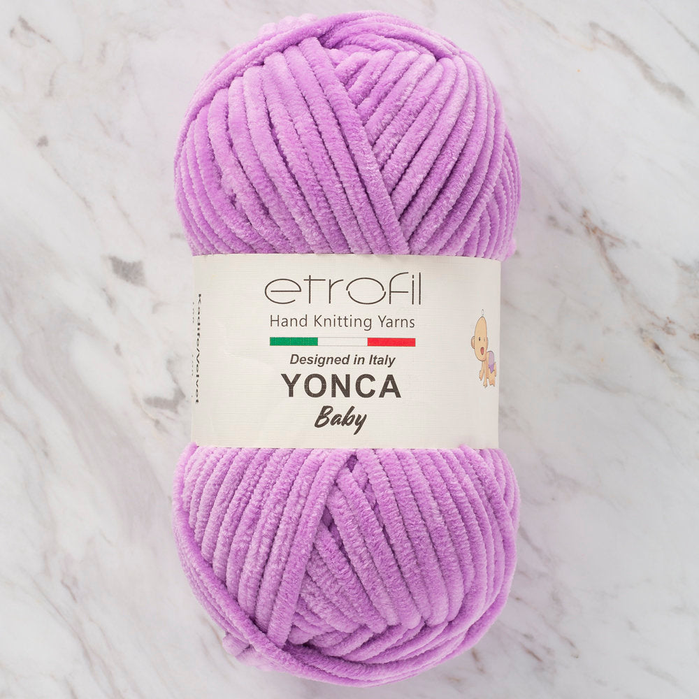 Etrofil Yonca Chenille Yarn, Lilac - 70607