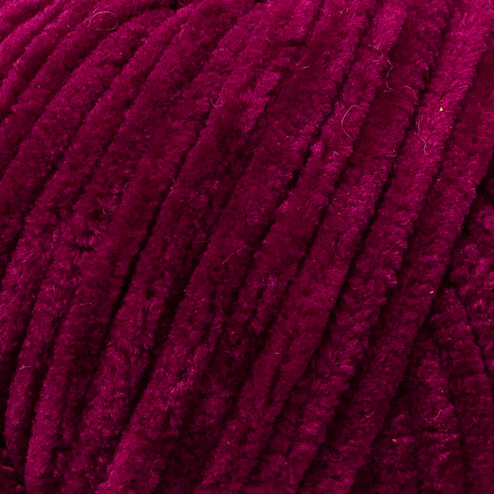 Etrofil Yonca Chenille Yarn, Eggplant Purple - 70609