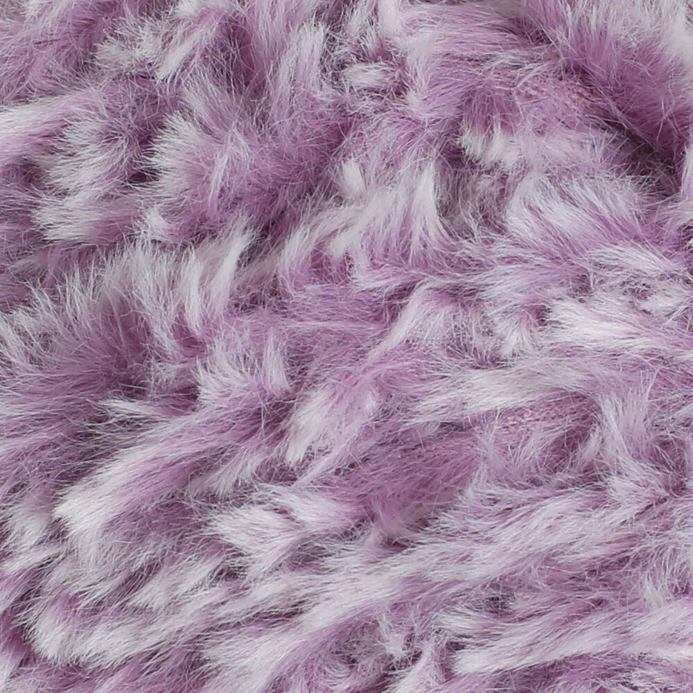 Etrofil Rabbit Fur Yarn, Lilac/White - 70684