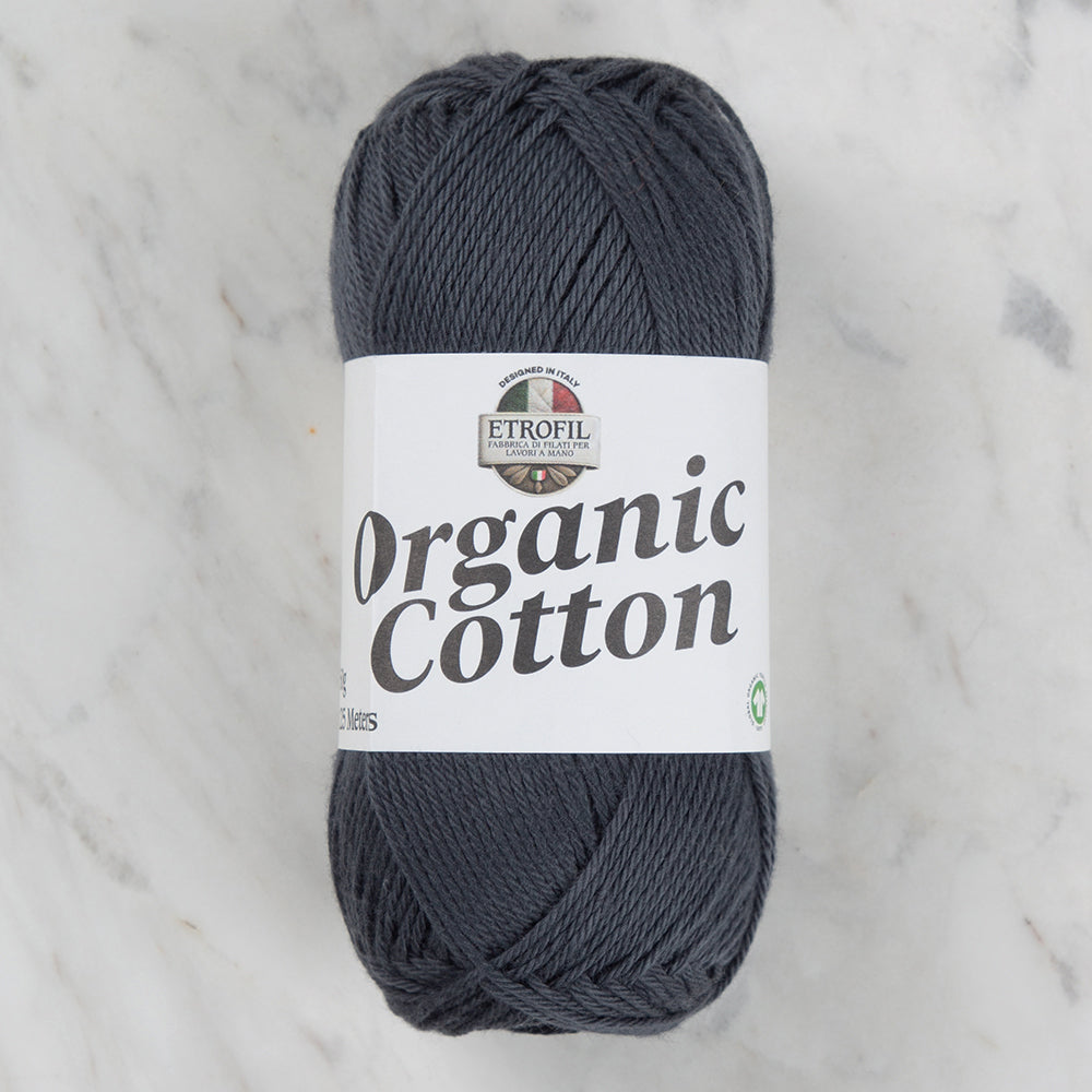 Etrofil Organic Cotton Hand Knitting Yarn - 79216 , Gray