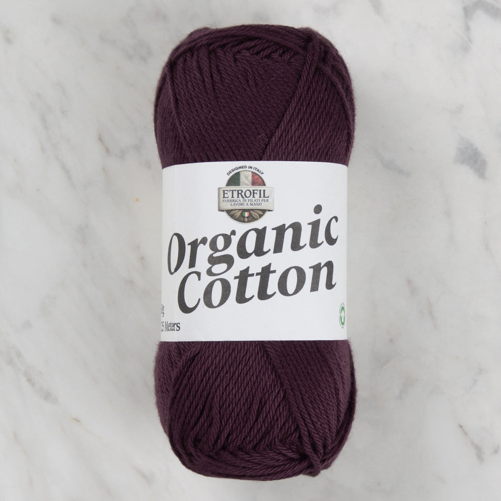 Etrofil Organic Cotton Hand Knitting Yarn - 72293 , Plum