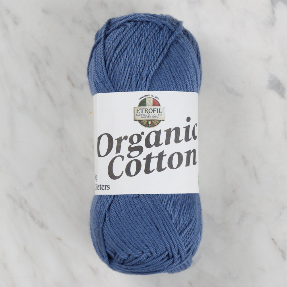 Etrofil Organic Cotton Hand Knitting Yarn - 75427 , Blue