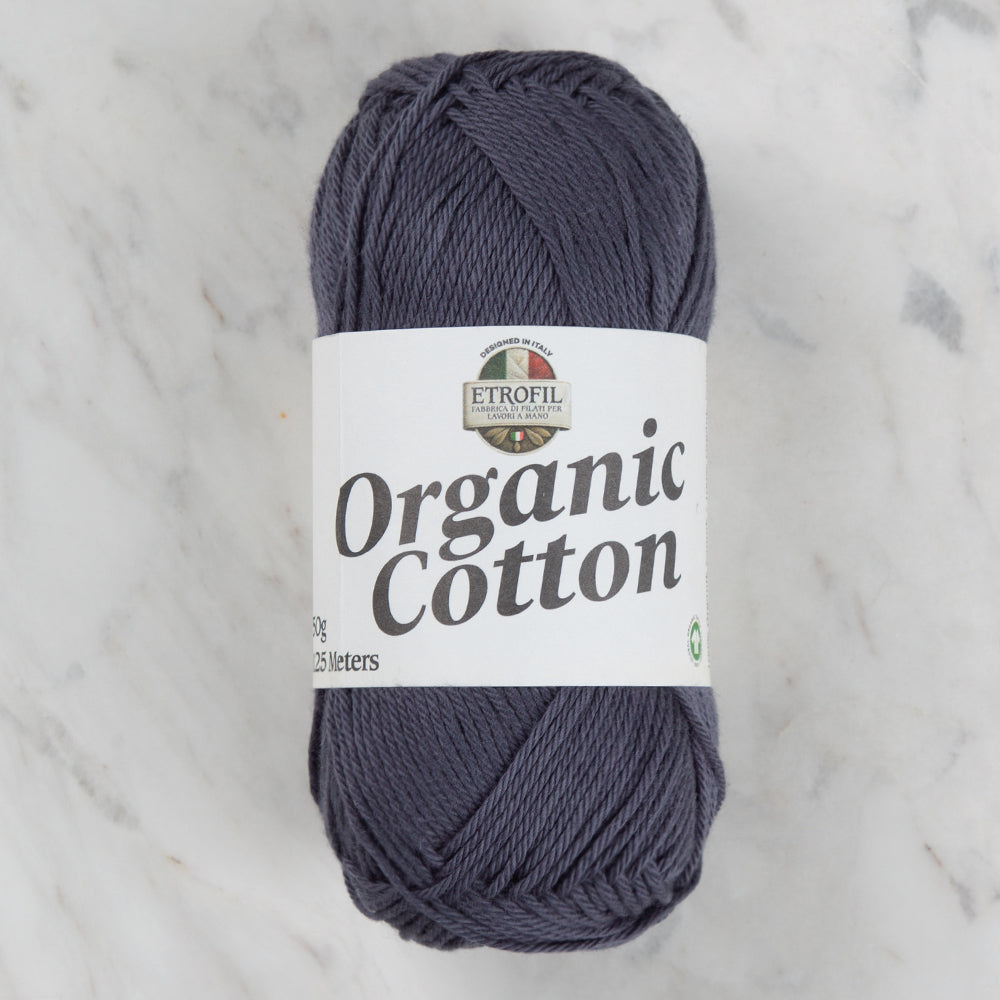 Etrofil Organic Cotton Hand Knitting Yarn - 75429, Anthracite