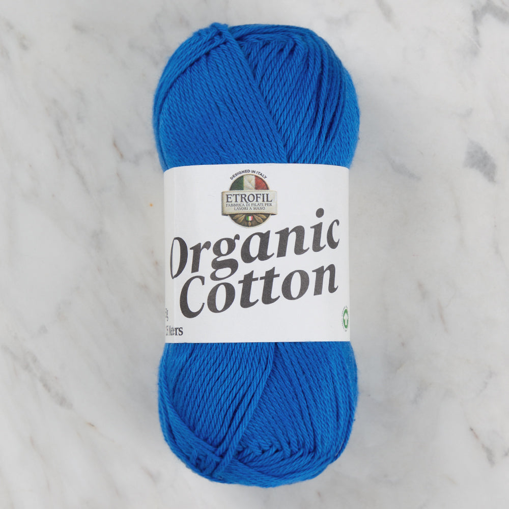 Etrofil Organic Cotton Hand Knitting Yarn - 75431 , Blue