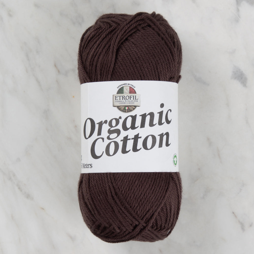 Etrofil Organic Cotton Hand Knitting Yarn - 77224 , Brown