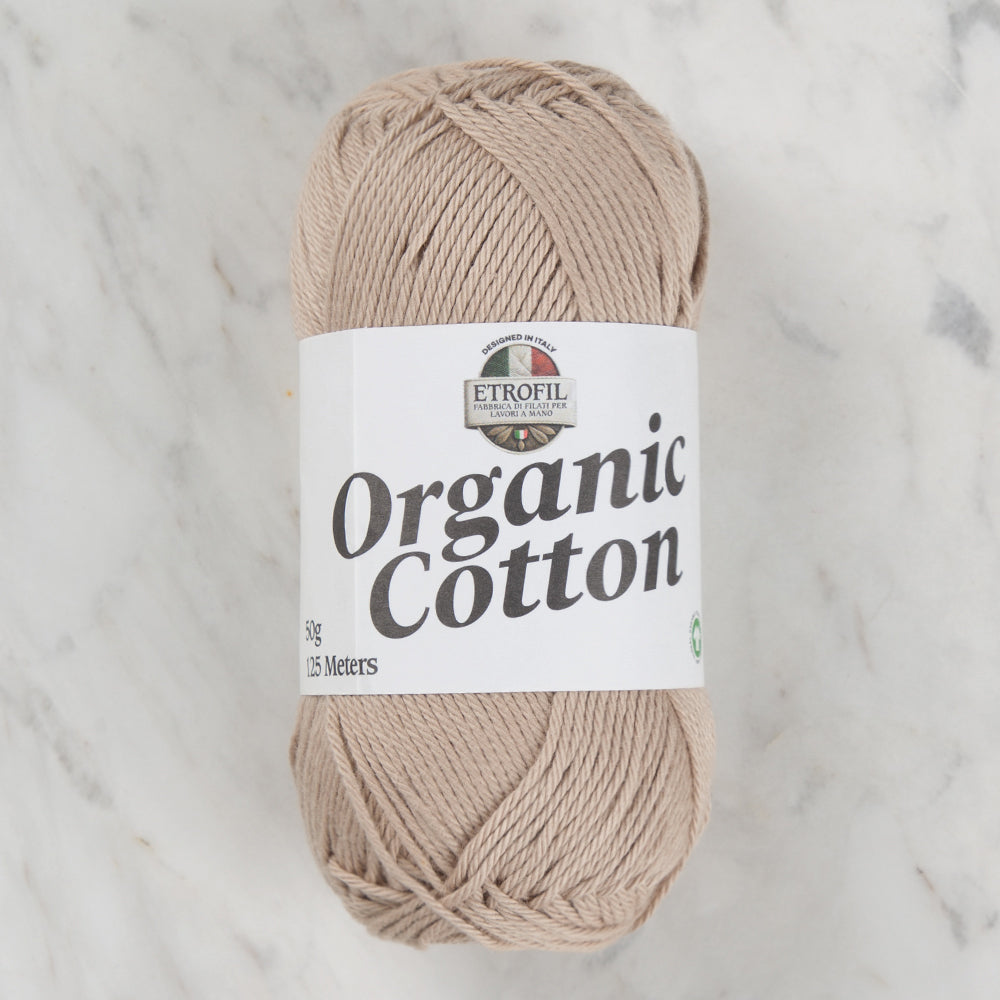 Etrofil Organic Cotton Hand Knitting Yarn - 772216 , Beige