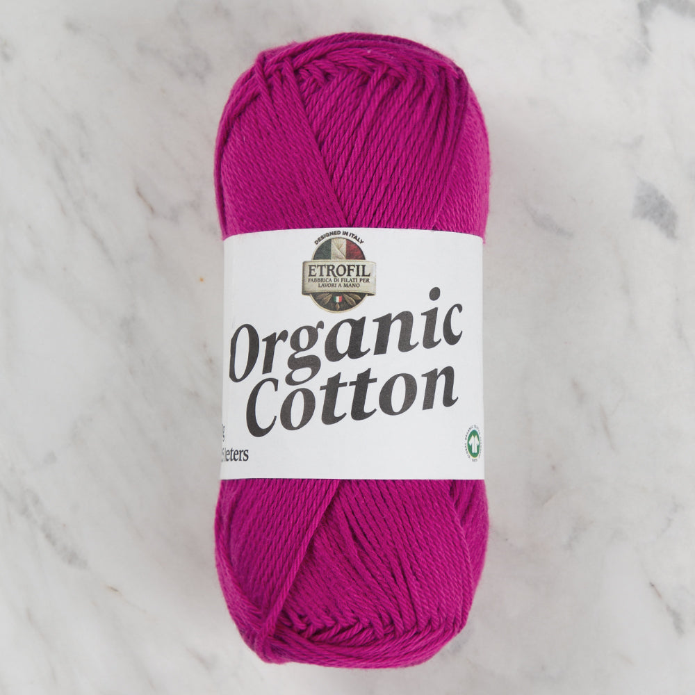 Etrofil Organic Cotton Hand Knitting Yarn - 73438 , Fuchsia