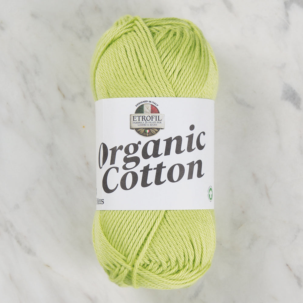 Etrofil Organic Cotton Hand Knitting Yarn - 74375 , Green