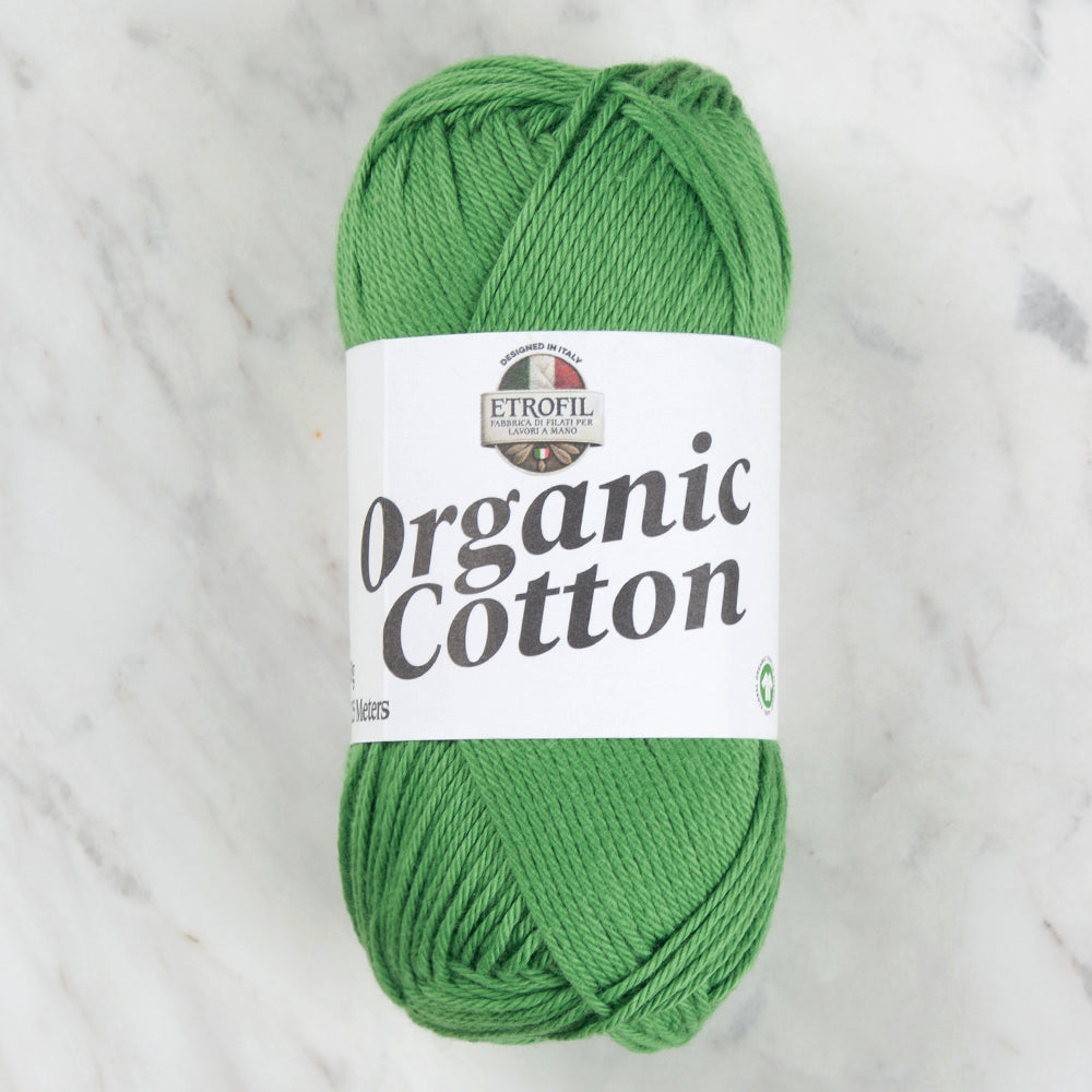 Etrofil Organic Cotton Hand Knitting Yarn - 74377 , Green