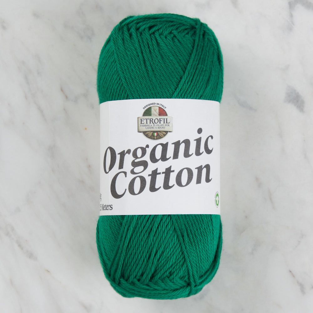 Etrofil Organic Cotton Hand Knitting Yarn - 74378 , Green