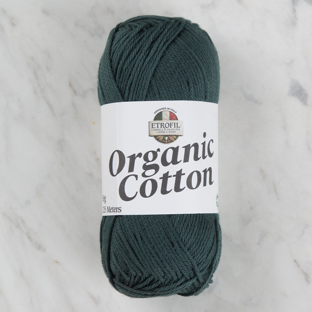 Etrofil Organic Cotton Hand Knitting Yarn - 74383 , Green