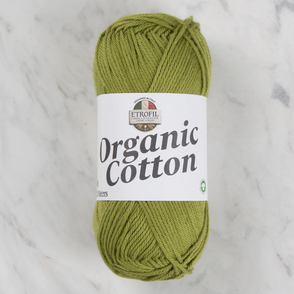 Etrofil Organic Cotton Hand Knitting Yarn - 74386 , Green
