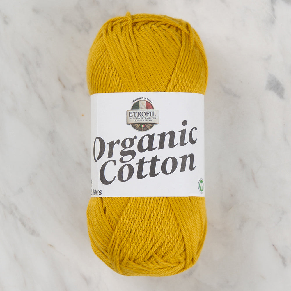 Etrofil Organic Cotton Hand Knitting Yarn - 72297 , Mustard