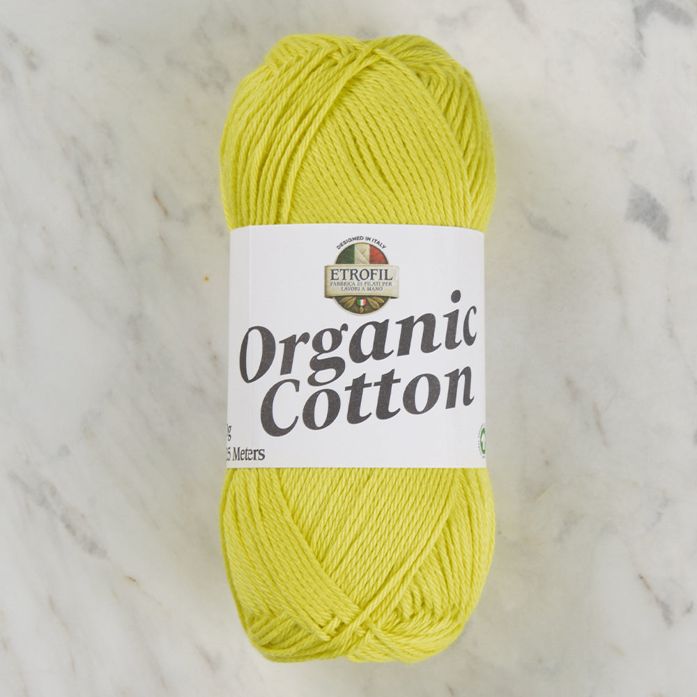 Etrofil Organic Cotton Hand Knitting Yarn - 72299 , Yellow
