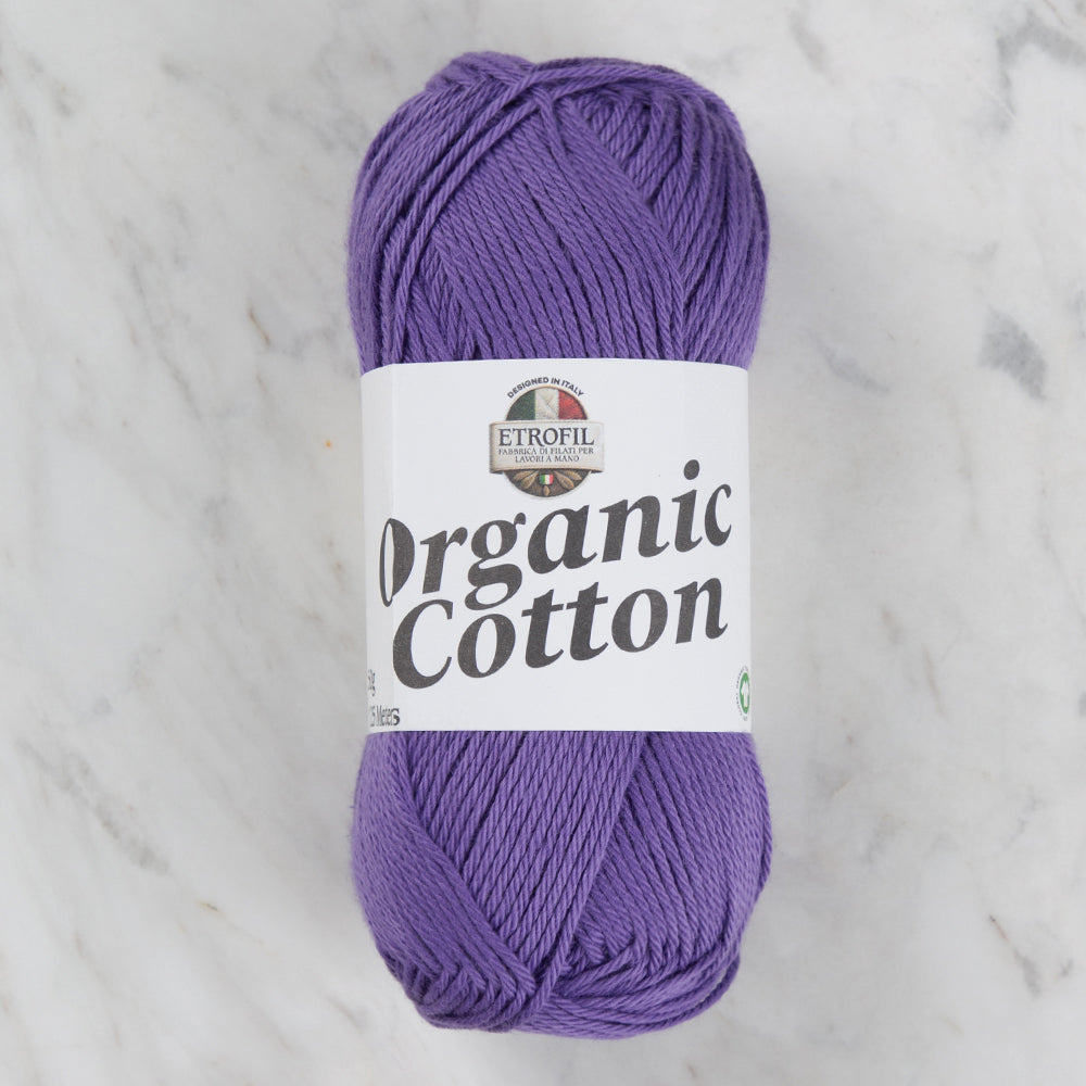 Etrofil Organic Cotton Hand Knitting Yarn - 76149 , Purple