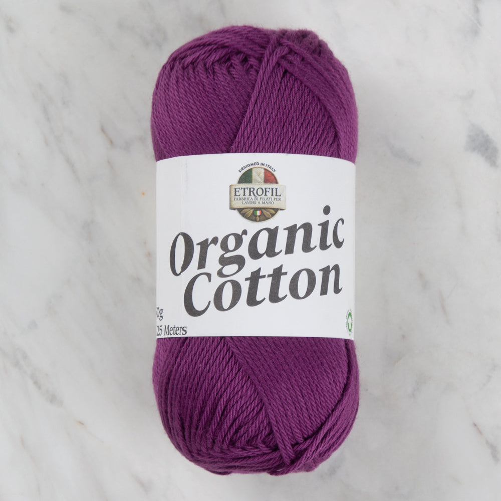 Etrofil Organic Cotton Hand Knitting Yarn - 76155 , Purple