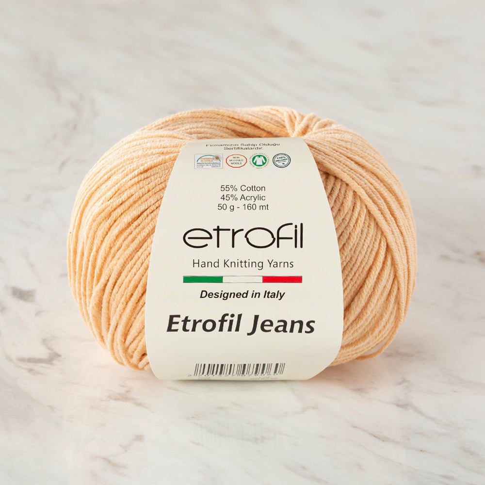 Etrofil Jeans Knitting Yarn, Dark Beige - 005