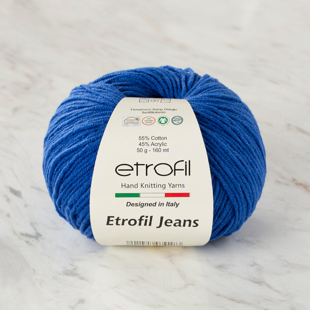 Etrofil Jeans Knitting Yarn, Navy - 019