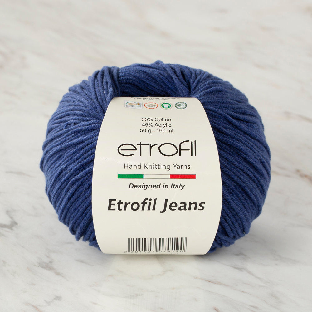 Etrofil Jeans Knitting Yarn, Navy - 020