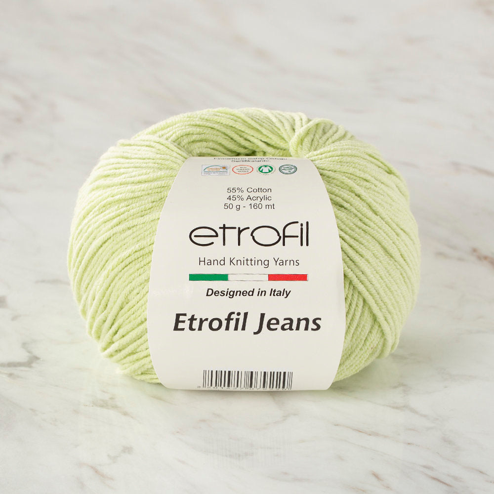 Etrofil Jeans Knitting Yarn, Green - 024