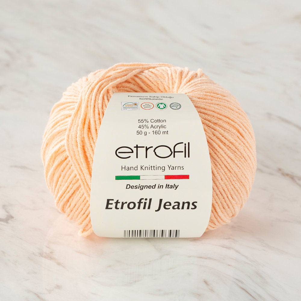 Etrofil Jeans Knitting Yarn, Salmon - 032