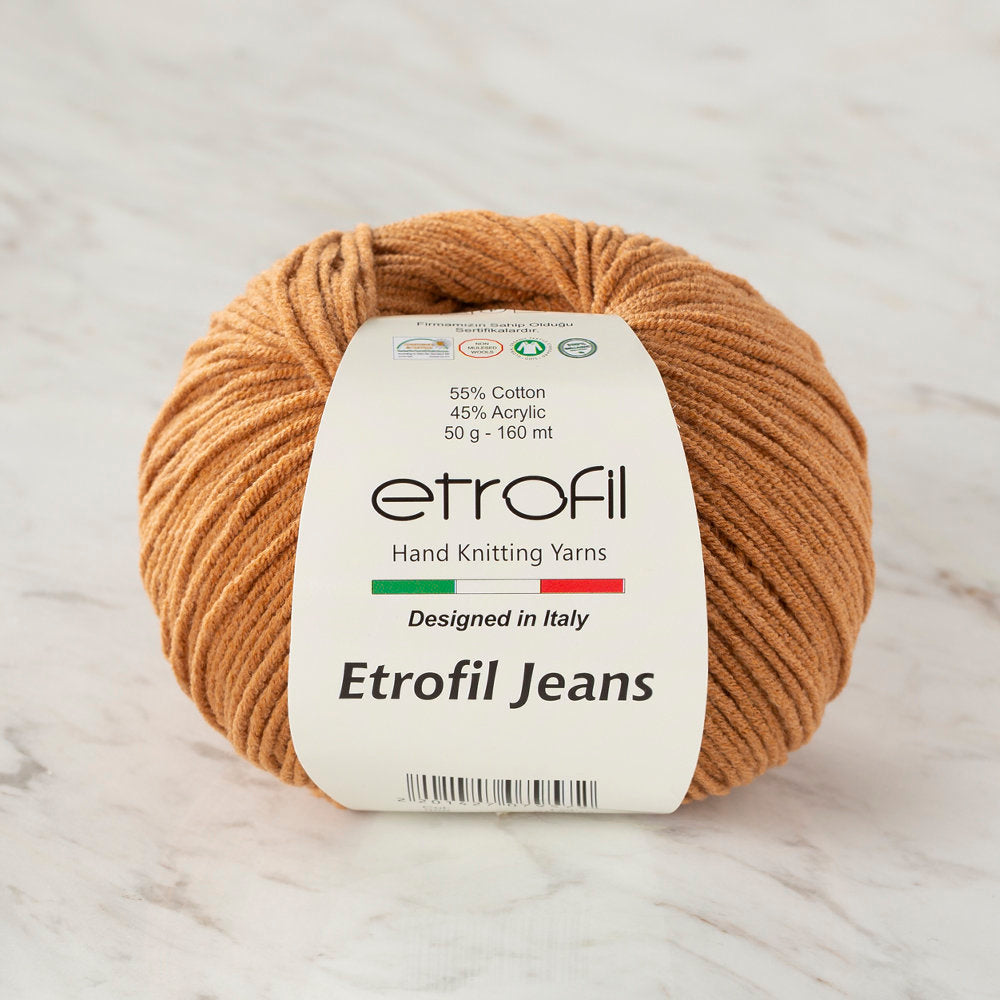 Etrofil Jeans Knitting Yarn, Light Brown - 059