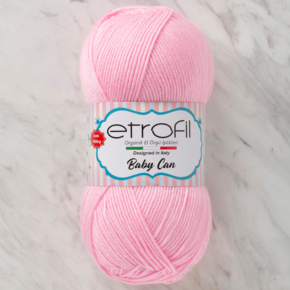 Etrofil Baby Can Knitting Yarn, Pink - 80003