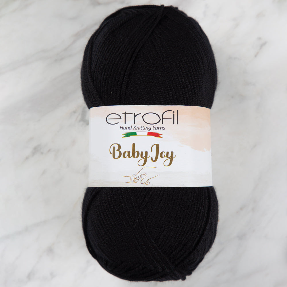Etrofil Baby Joy Knitting Yarn, Black - 80092