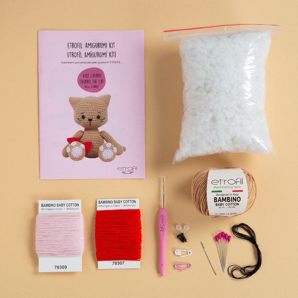 Etrofil Amigurumi Kit, Churro The Cat - AB001