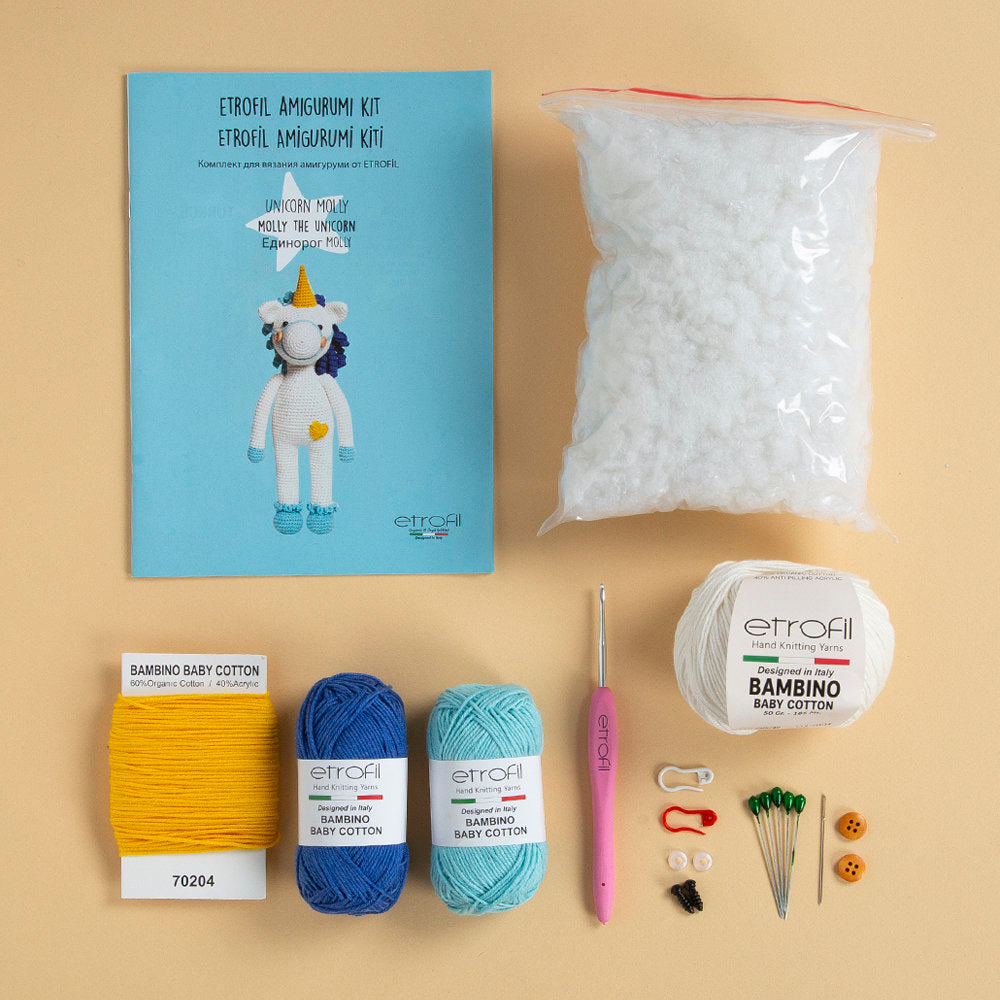 Etrofil Amigurumi Kit, Molly The Unicorn - AB006