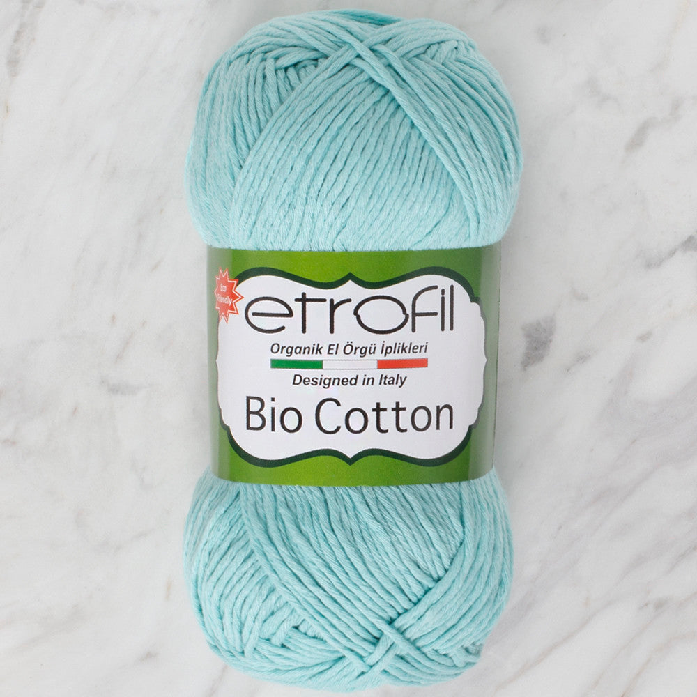 Etrofil Bio Cotton Knitting Yarn, Cyan - 10405