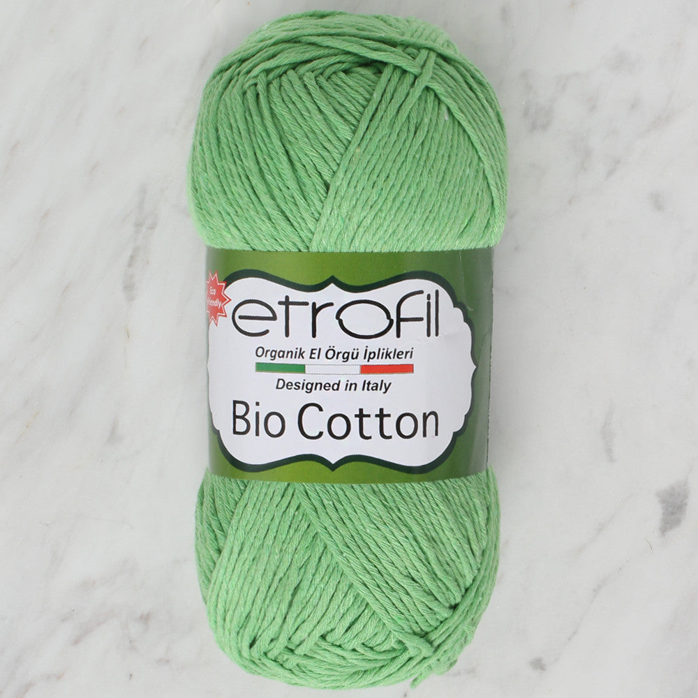 Etrofil Bio Cotton Knitting Yarn, Green - 10604