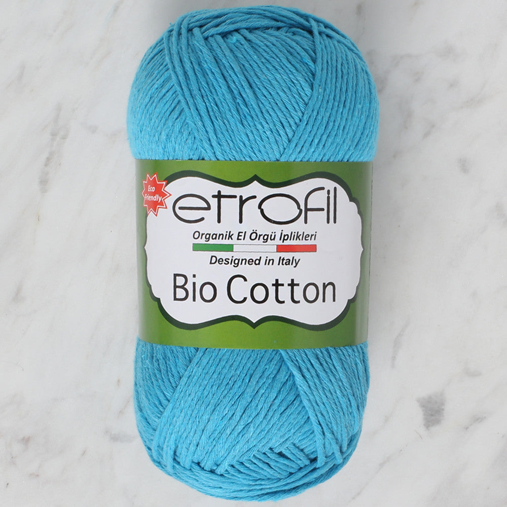 Etrofil Bio Cotton Knitting Yarn, Turquoise - 10606