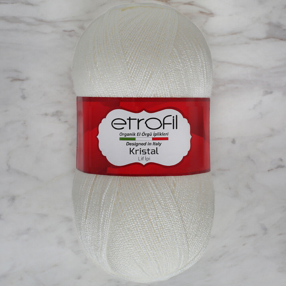 Etrofil Kristal Knitting Yarn, Light Cream - 12003