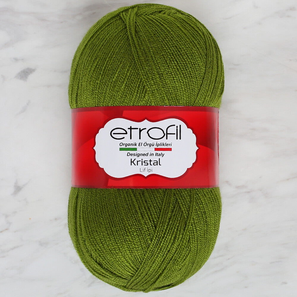 Etrofil Kristal Knitting Yarn, Green - 12022