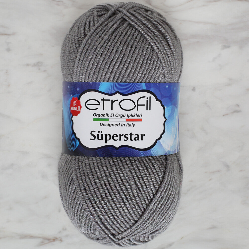 Etrofil Süperstar Yarn, Grey - 70974