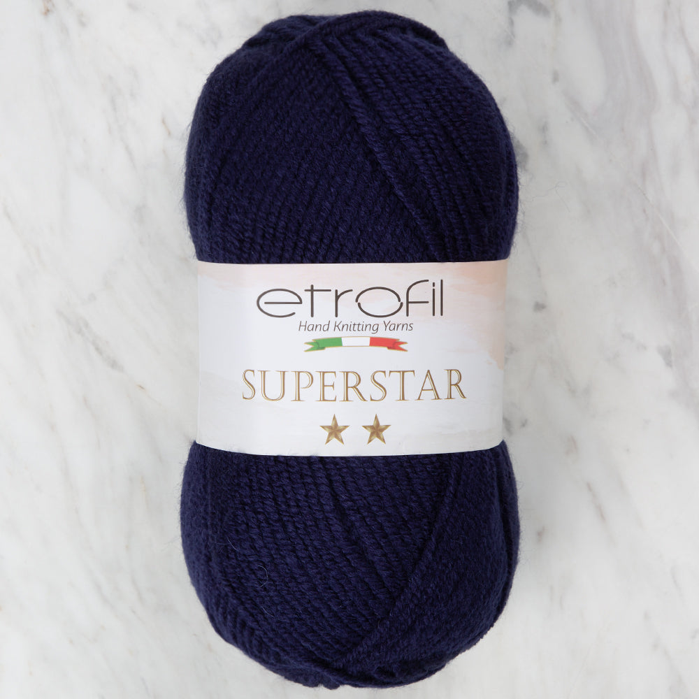 Etrofil Süperstar Yarn, Navy Blue - 75318