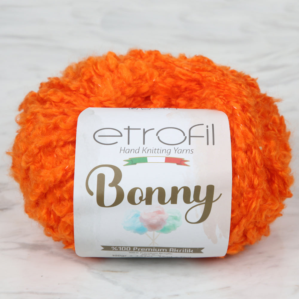 Etrofil Bonny Hand Knitting Yarn,Orange - 72225