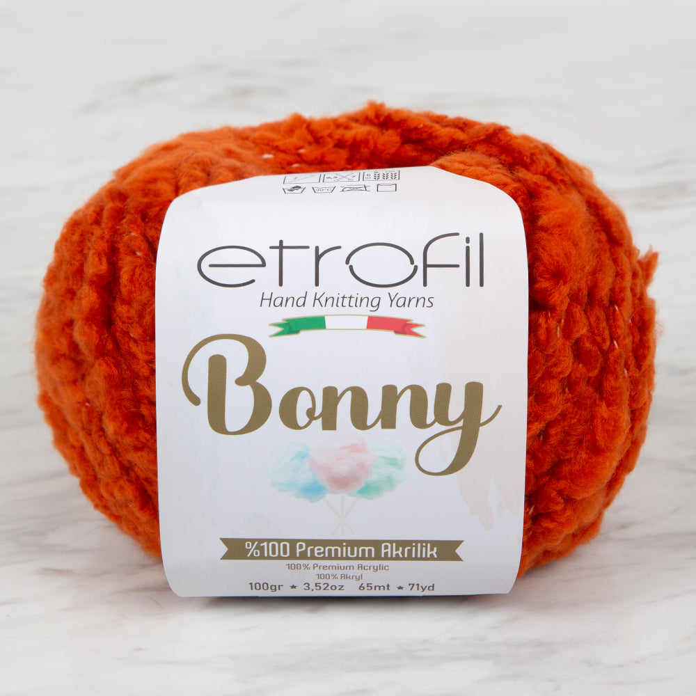 Etrofil Bonny Hand Knitting Yarn, Orange - 72006
