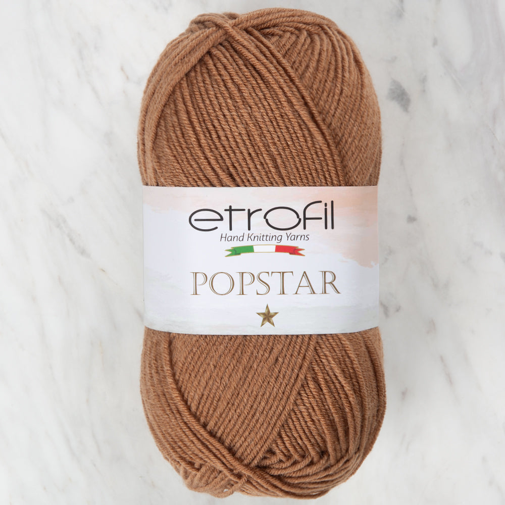 Etrofil Popstar Yarn, Brown - 77179