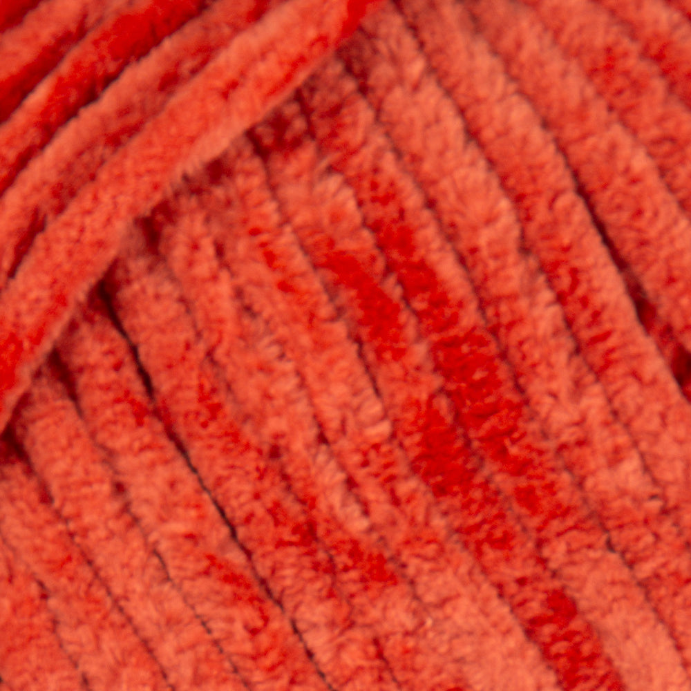 Etrofil Yonca Chenille Yarn, Orange - 72205