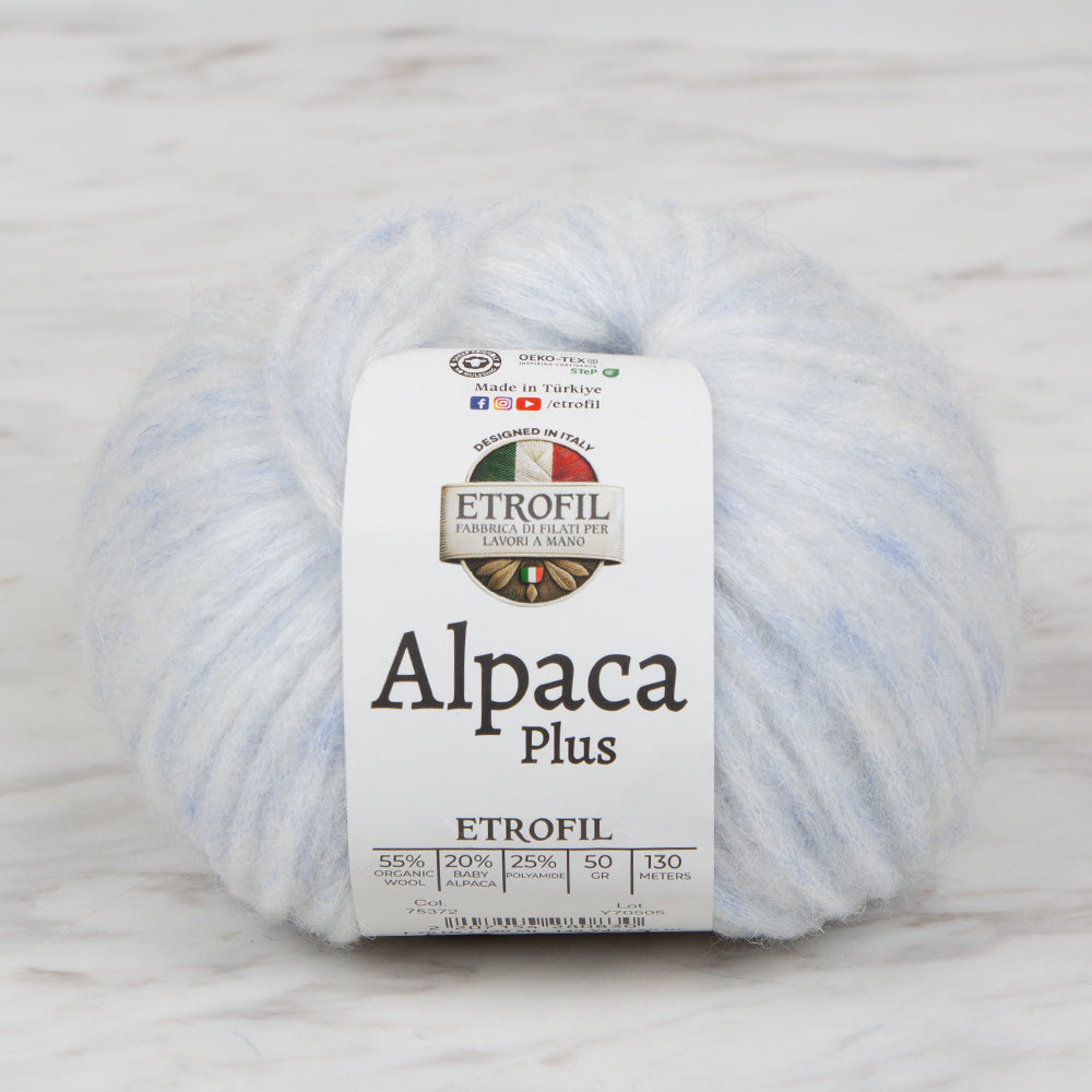 Etrofil Alpaca Plus Hand Knitting Yarn, Blue - 75372
