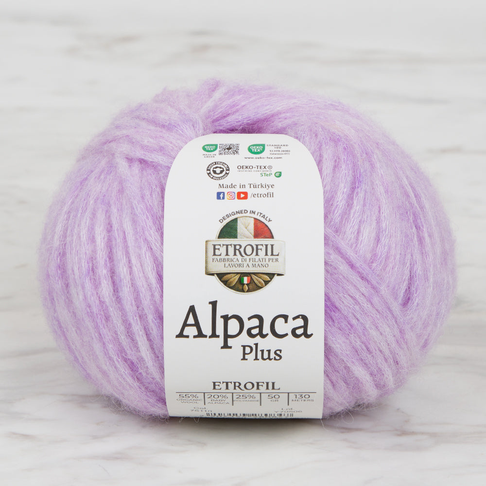 Etrofil Alpaca Plus Hand Knitting Yarn, Lilac - 76110