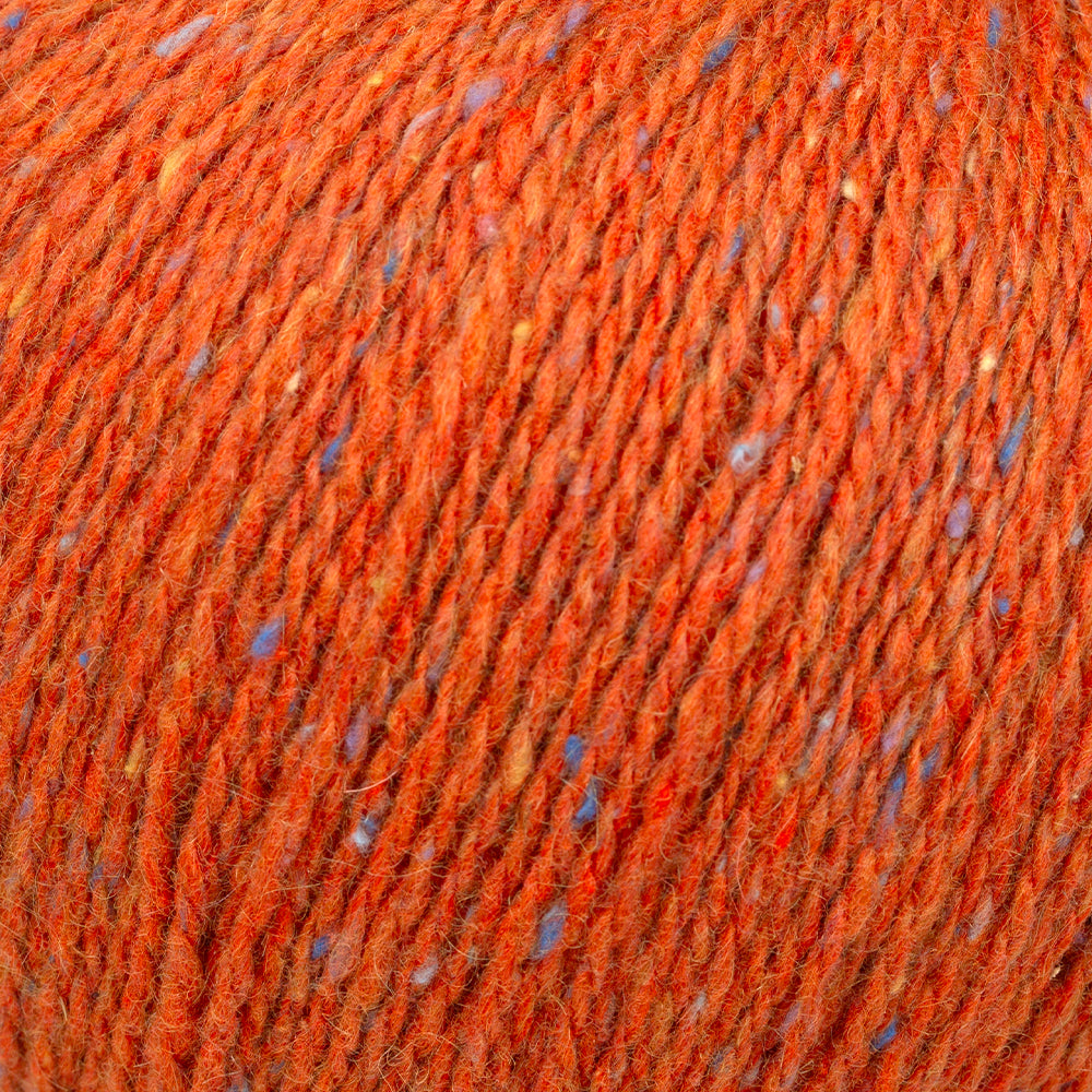 Etrofil Felted Tweed Hand Knitting Yarn , Orange - 72245