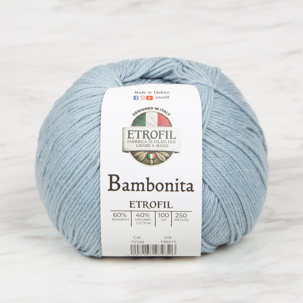 Etrofil Bambonita Hand Knitting Yarn ,Turquoise 75338