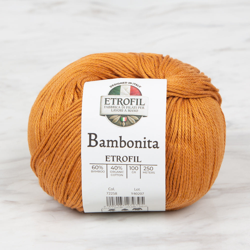 Etrofil Bambonita Hand Knitting Yarn ,Yellow 72258