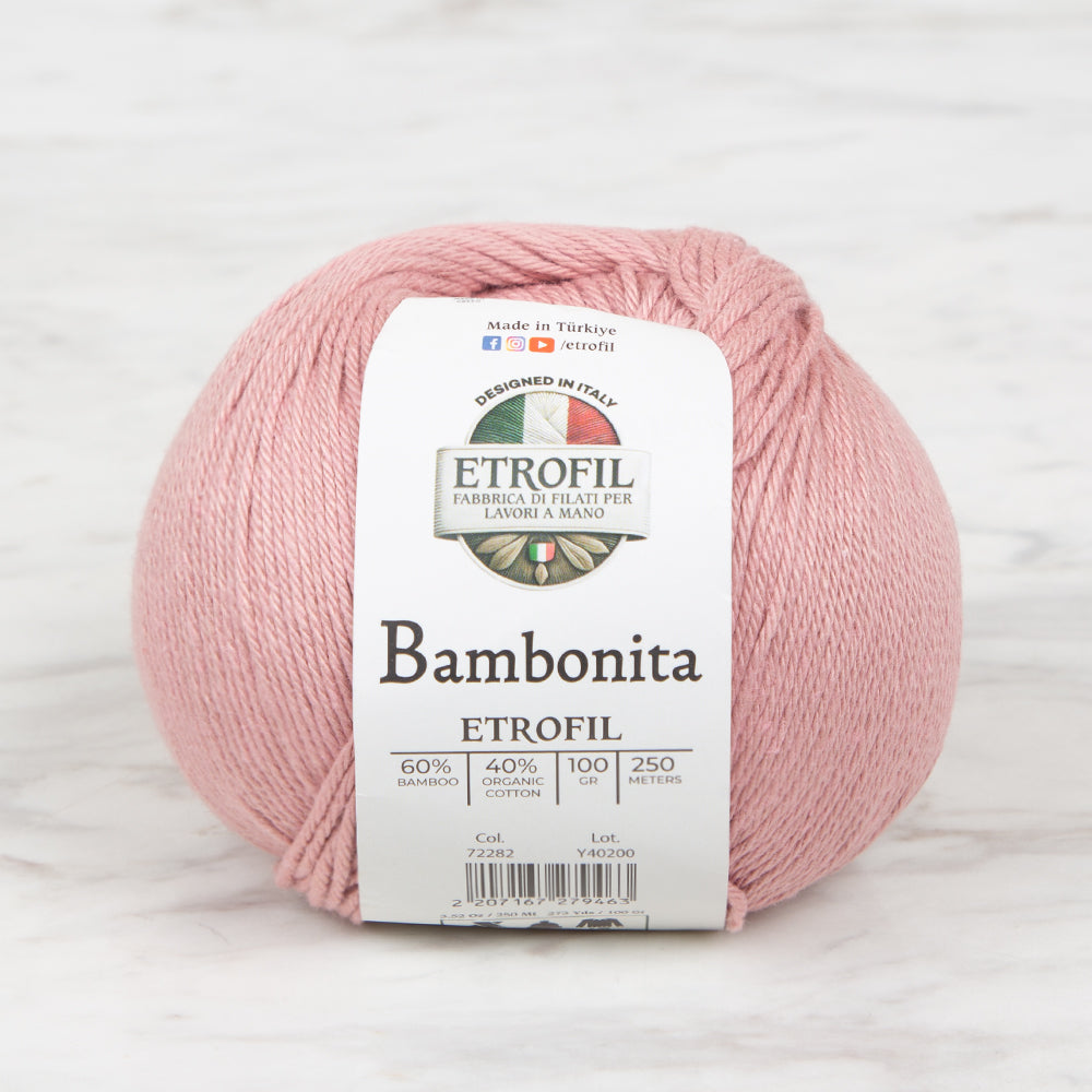 Etrofil Bambonita Hand Knitting Yarn ,Salmon 72282